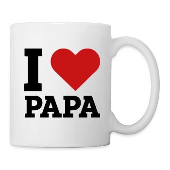 I love dad i love dad father's day gift - Mug - white - Right
