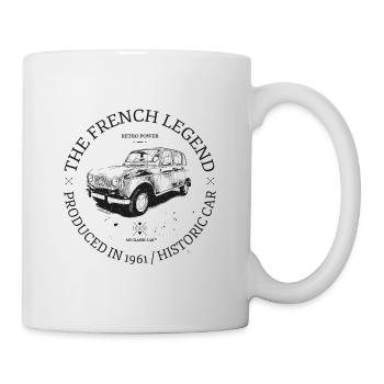 4L - Mug blanc - blanc - Droite
