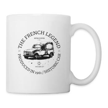 4L fourgonnette - Mug blanc - blanc - Droite