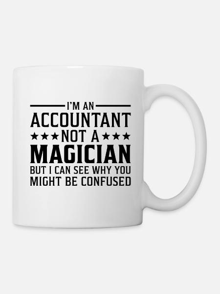 Je suis un comptable pas un comptable magicien - Mug blanc - blanc