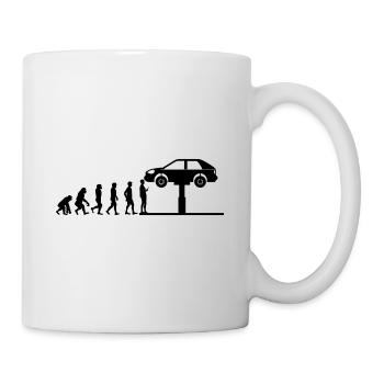 Evoution development mechanic workshop gift - Mug - white - Right