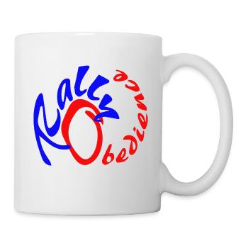 Rally obedience design for dog sport with dog - Mug - white - Right