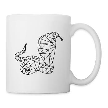 Schlange - Tasse - Weiß - Rechts