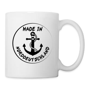 Made in Norddeutschland Norden Geschenk - Tasse - Weiß - Rechts
