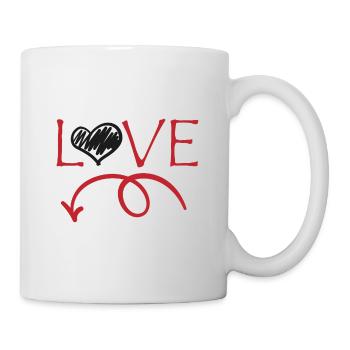 Amour Saint Valentin cadeau Saint Valentin - Mug blanc - blanc - Droite