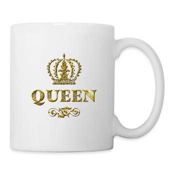reine - Mug blanc - blanc - Droite