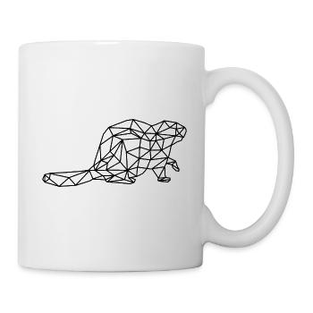 Biber - Tasse - Weiß - Rechts