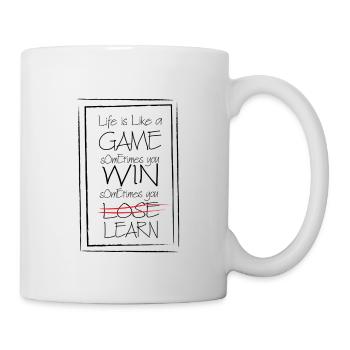 Sagesse de la vie, vie, jeu - Mug blanc - blanc - Droite