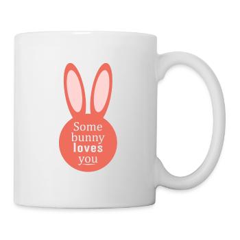 Osterhase De Pâques Lapin Joyeux Pâques De Pâques Drôle - Mug blanc - blanc - Droite