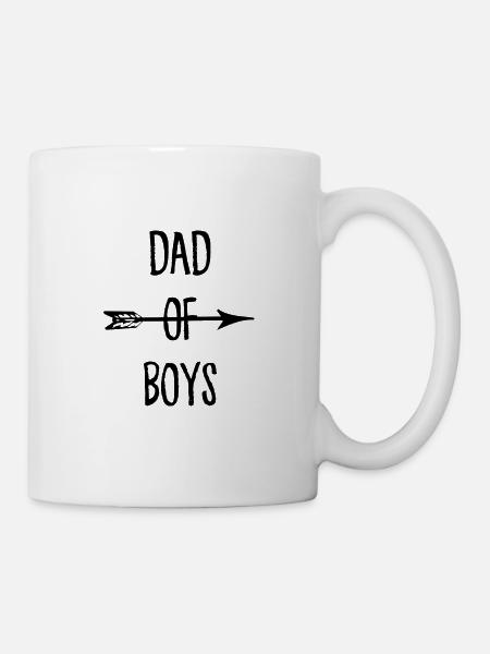 dad of boys - Tasse - Weiß