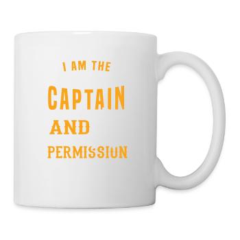 Boating Design Captain Tshirt "I Am The Captain - Mug - white - Right