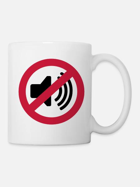 Musik Verbot - Tasse - Weiß
