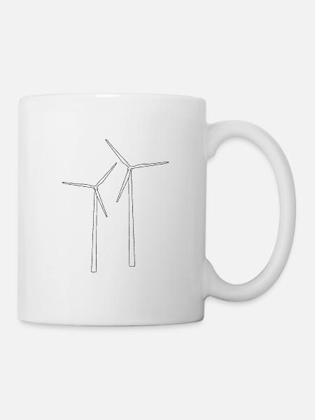 Windrad - Tasse - Weiß