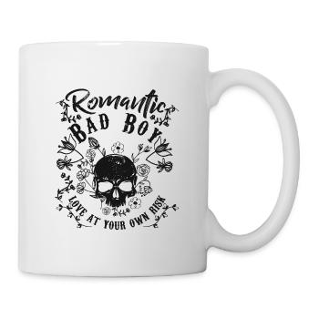 Skull. Bad Boy. Love. - Mug - white - Right