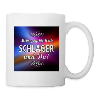 Meine perfekte Welt - Tasse - Weiß - Rechts