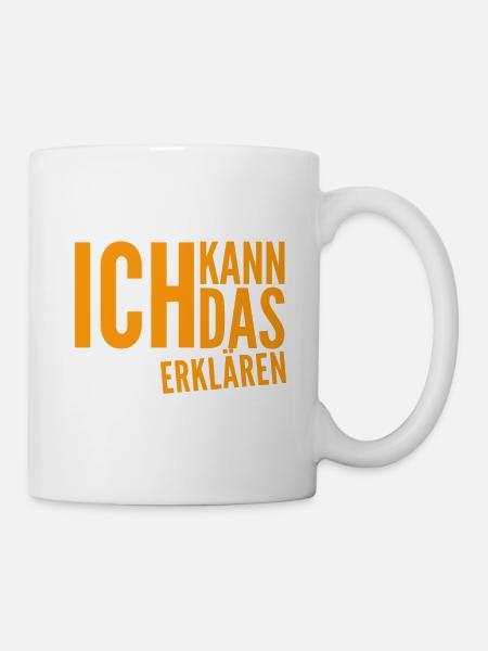Erklärbär - Tasse - Weiß