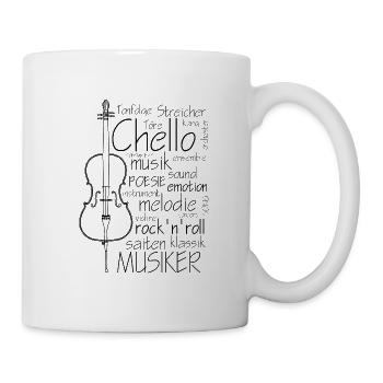 Cello - Tasse - Weiß - Rechts