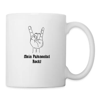 Mein Patenonkel Rockt - Tasse - Weiß - Rechts
