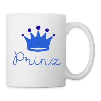 prinz ,baby, kleiner prinz, junge, schreibschrift - Tasse - Weiß - Rechts