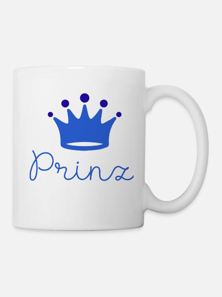 prinz ,baby, kleiner prinz, junge, schreibschrift - Tasse - Weiß