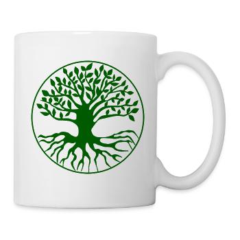 Arbre Arbre de vie - Mug blanc - blanc - Droite