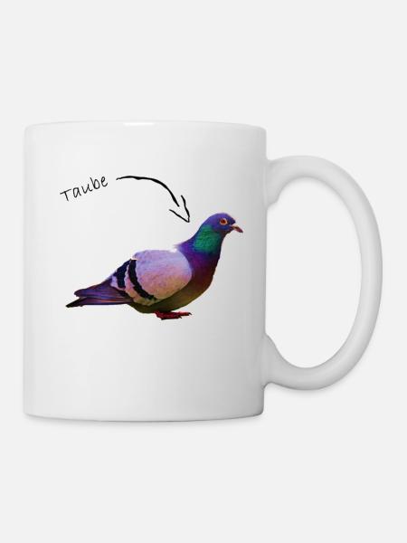 Taube - Tasse - Weiß