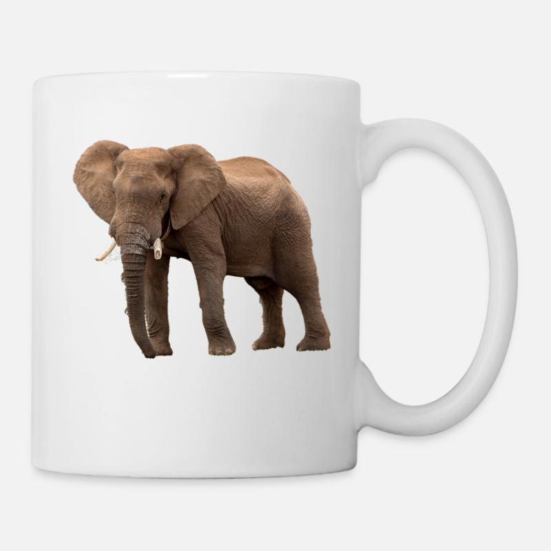 Éléphant - Mug blanc - blanc