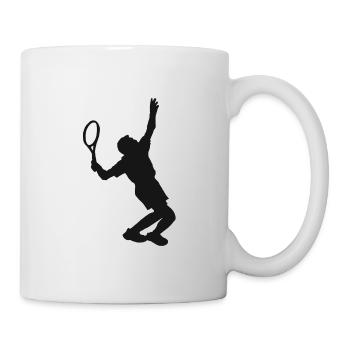 Tennis tennis tennis raquette Federball Coupe du Monde - Mug blanc - blanc - Droite