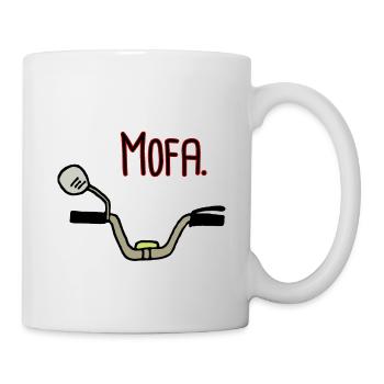 Mofa Lenker 25 Kmh Statement - Tasse - Weiß - Rechts