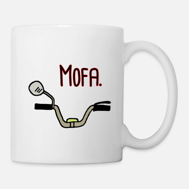 Mofa Lenker 25 Kmh Statement - Tasse - Weiß
