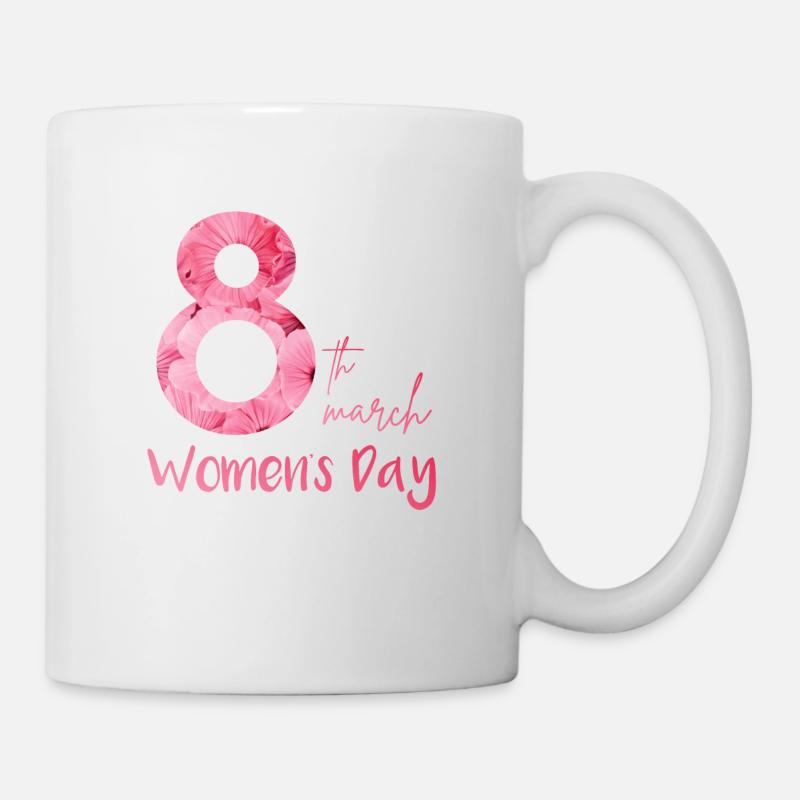 00039 8M flowers - Mug - white
