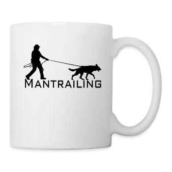 Mantrailing Schwarz - Tasse - Weiß - Rechts