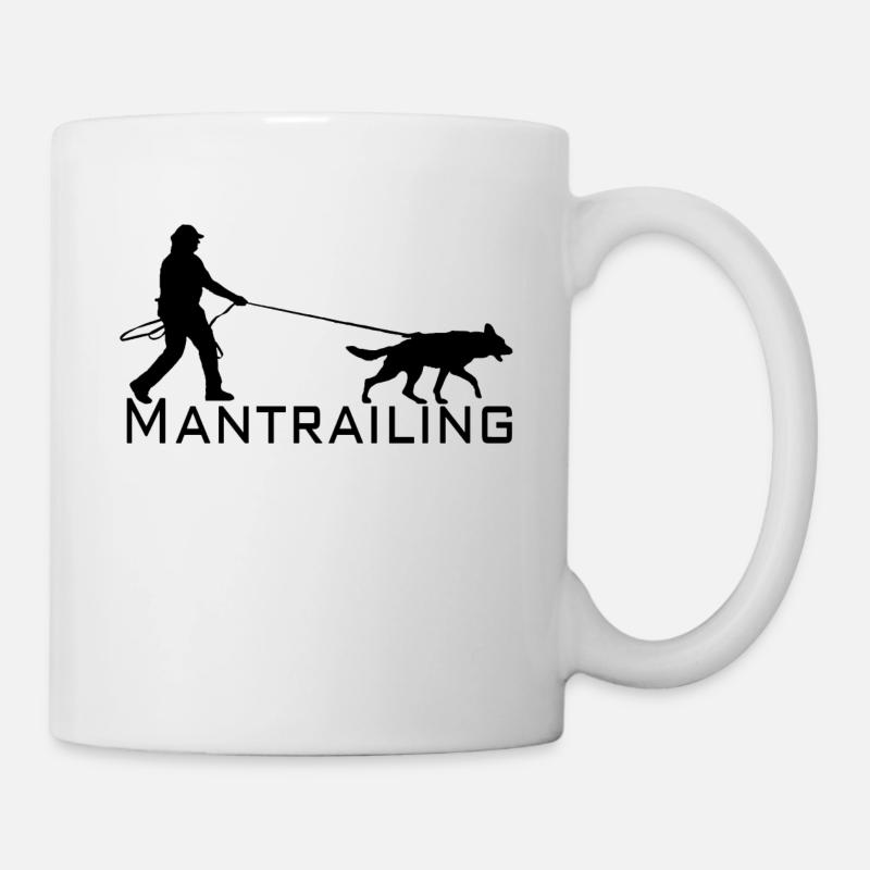 Mantrailing black - Mug - white