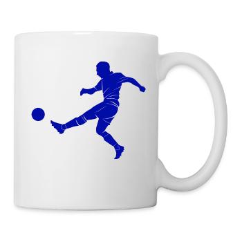 Fußball Freizeit Geschenk Fußballer - Tasse - Weiß - Rechts