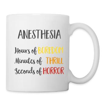 boredom thrill horror - Mug - white - Right