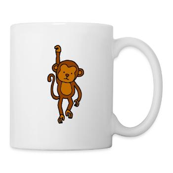 Cute monkey - spider monkey kids baby gift - Mug - white - Right