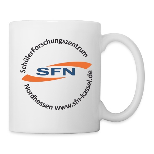 SFN Logo mit rundem Text in schwarz - Tasse