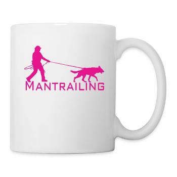 Mantrailing Pink - Tasse - Weiß - Rechts