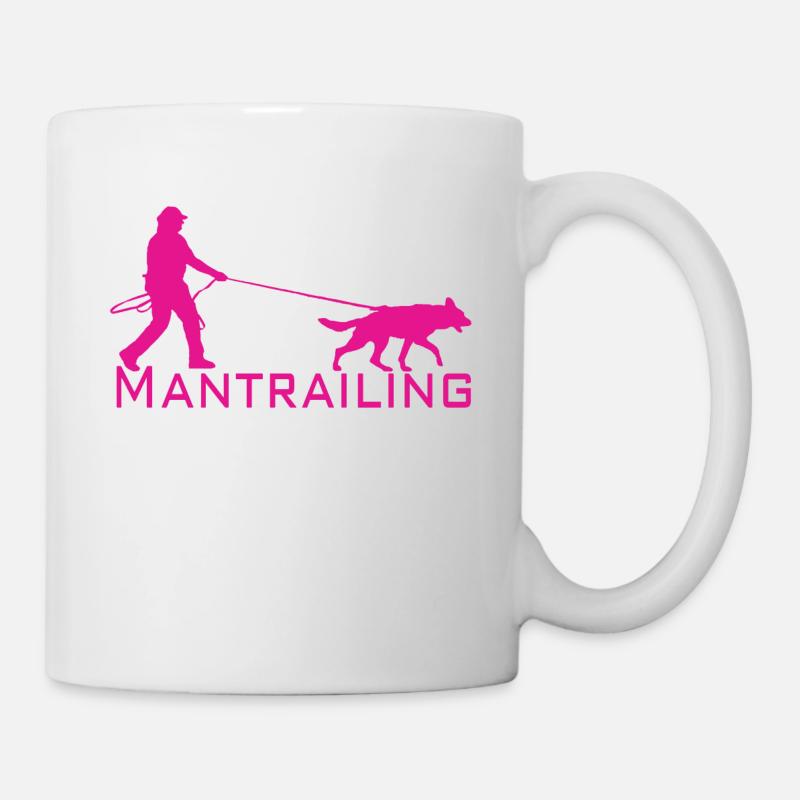 Mantrailing pink - Mug - white