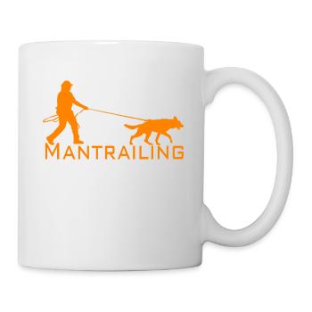 Mantrailing Orange - Tasse - Weiß - Rechts