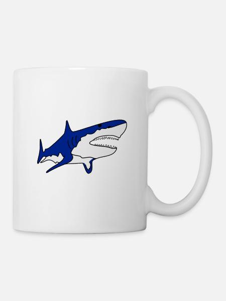 Hai - Tasse - Weiß