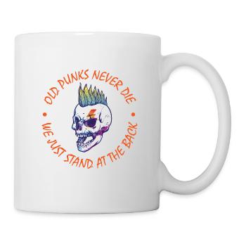 Les vieux punks ne meurent jamais Punk Rock Punker Punks Geschen - Mug blanc - blanc - Droite