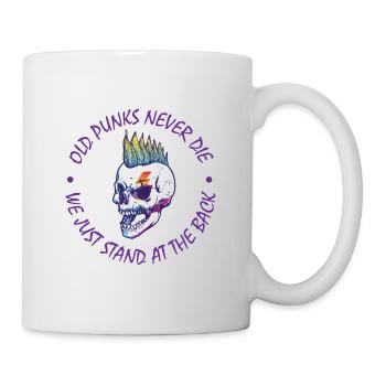 Les vieux punks ne meurent jamais Punk Rock Punker Punks Geschen - Mug blanc - blanc - Droite
