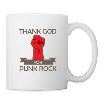 Thank God for Punk Rock Punker Anarchy Gift - Mug - white - Right