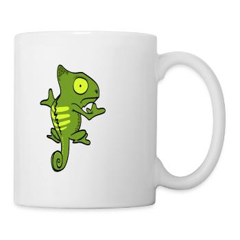 Cute Green Iguana Pet Lizard Reptile Owner Gift - Mug - white - Right