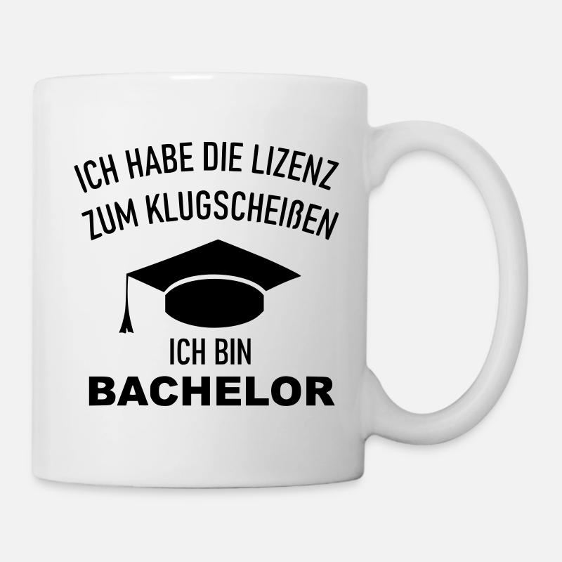 Bachelor Abschluss Titel Akademiker - Tasse - Weiß