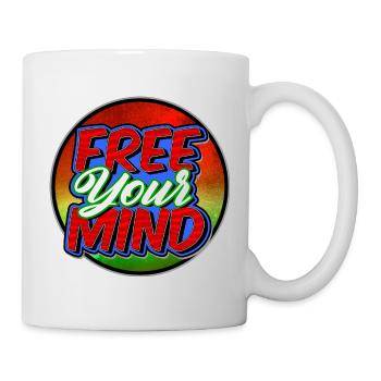 Libérez votre esprit - Mug blanc - blanc - Droite