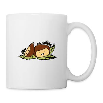 Châtaignes Marrons Copains Automne - Mug blanc - blanc - Droite