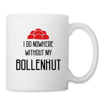 I go nowhere without my Bollenhut Schwarzwald - Tasse - Weiß - Rechts
