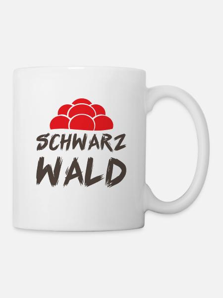 Schwarzwald Bollenhut Schwarzwälder Geschenk - Tasse - Weiß